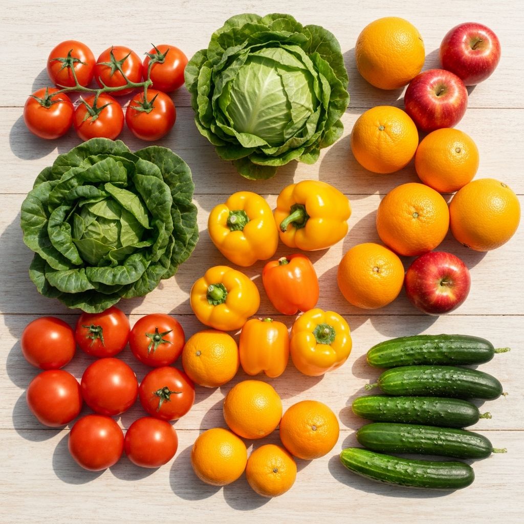 Raznoliка свежих овоscja i povrća na tržnici